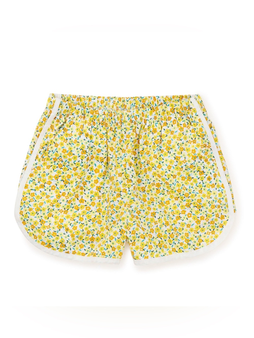 Tea Collection Floral Dolphin Shorts Yellow Orange – 18–24M